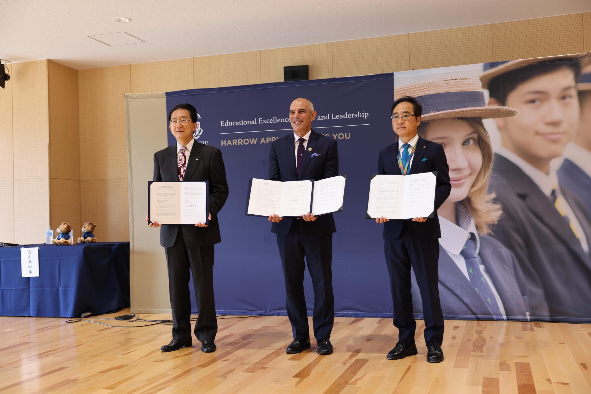 Signing Ceremony at Harrow International School Appi, Japan AISL